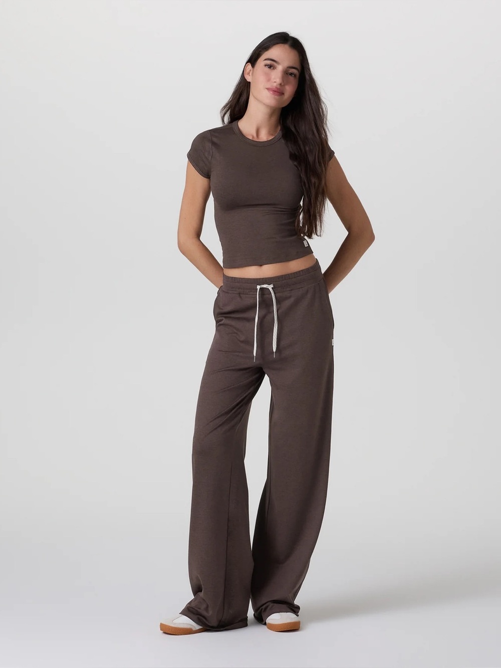 Halo Essential Wideleg Pant in Java Heather